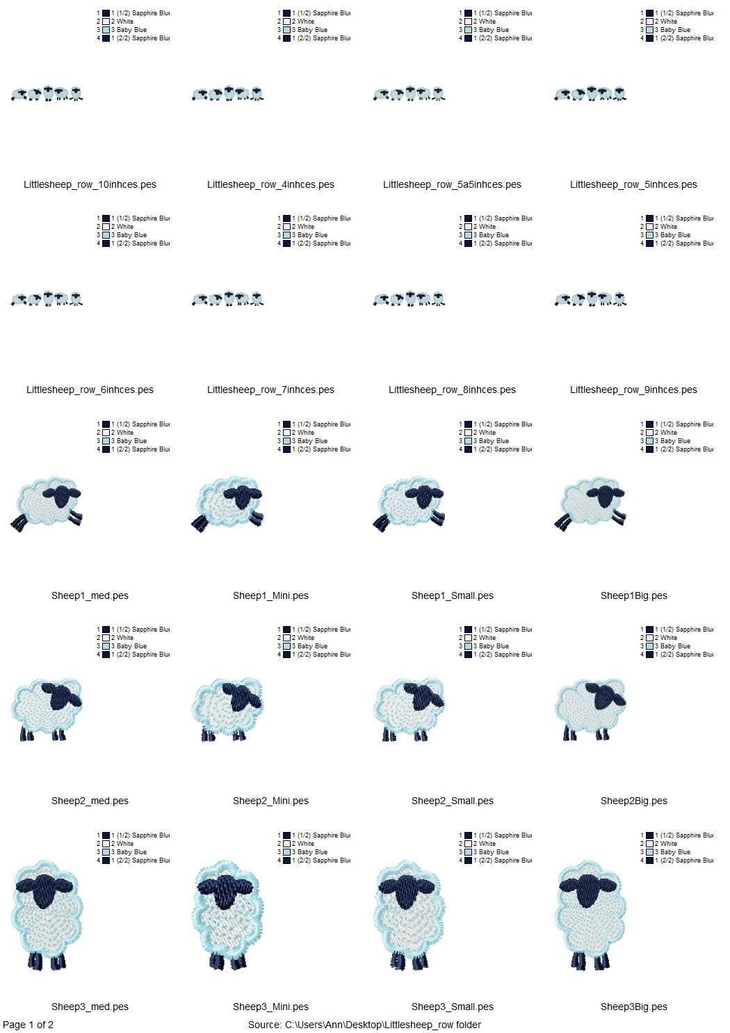 Mini Baby Sheep Lamb Set of 5