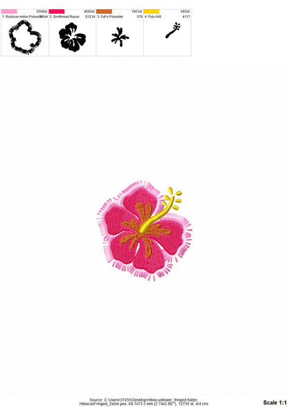 Fringed Hibiscus Flower