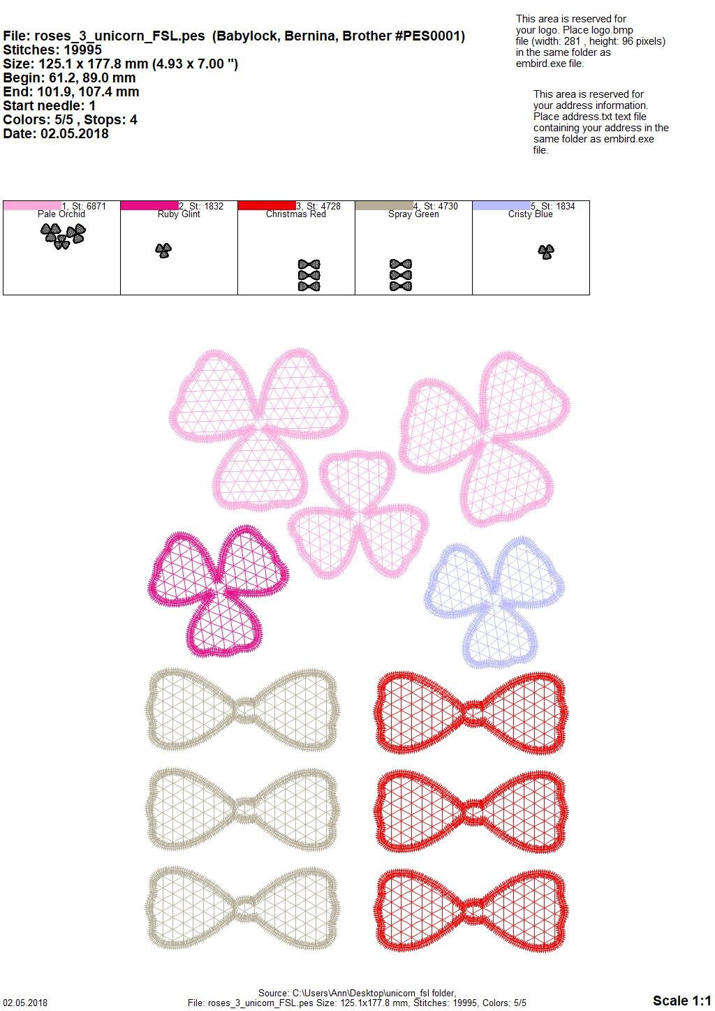 Unicorn Head with Floral Crown FSL