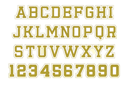 Best Faux Chenille Glitter HTV vinyl Font