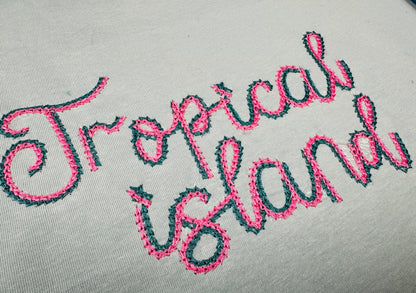 Double Light Chain Stitch Font