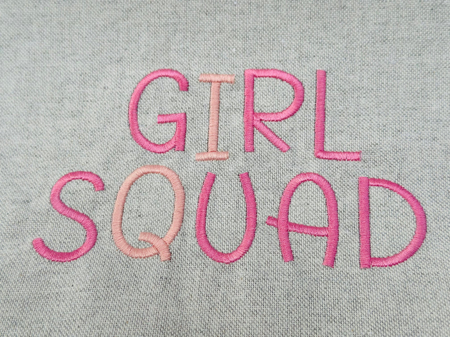 Baby Satin Stitch Fancy Font