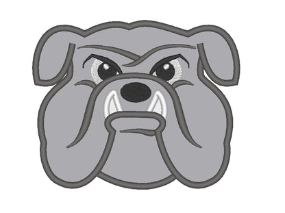 Bulldog Head Applique
