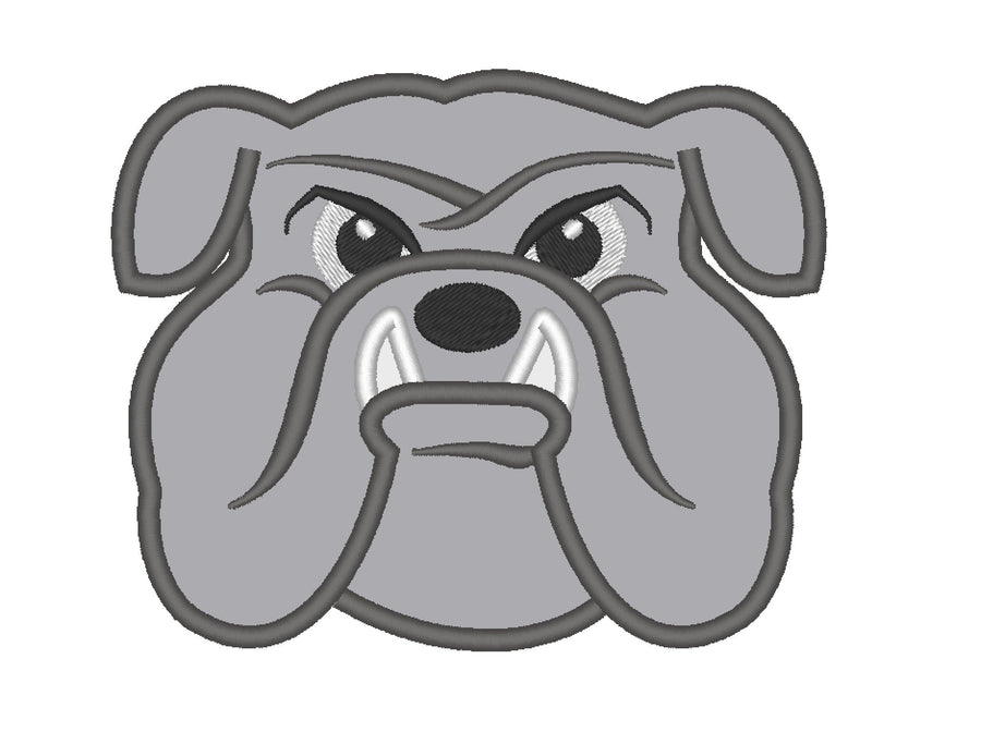 Bulldog Head Applique