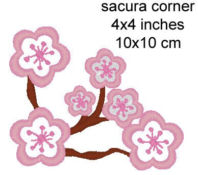 Cherry Blossom use everywhere machine embroidery designs Applique and