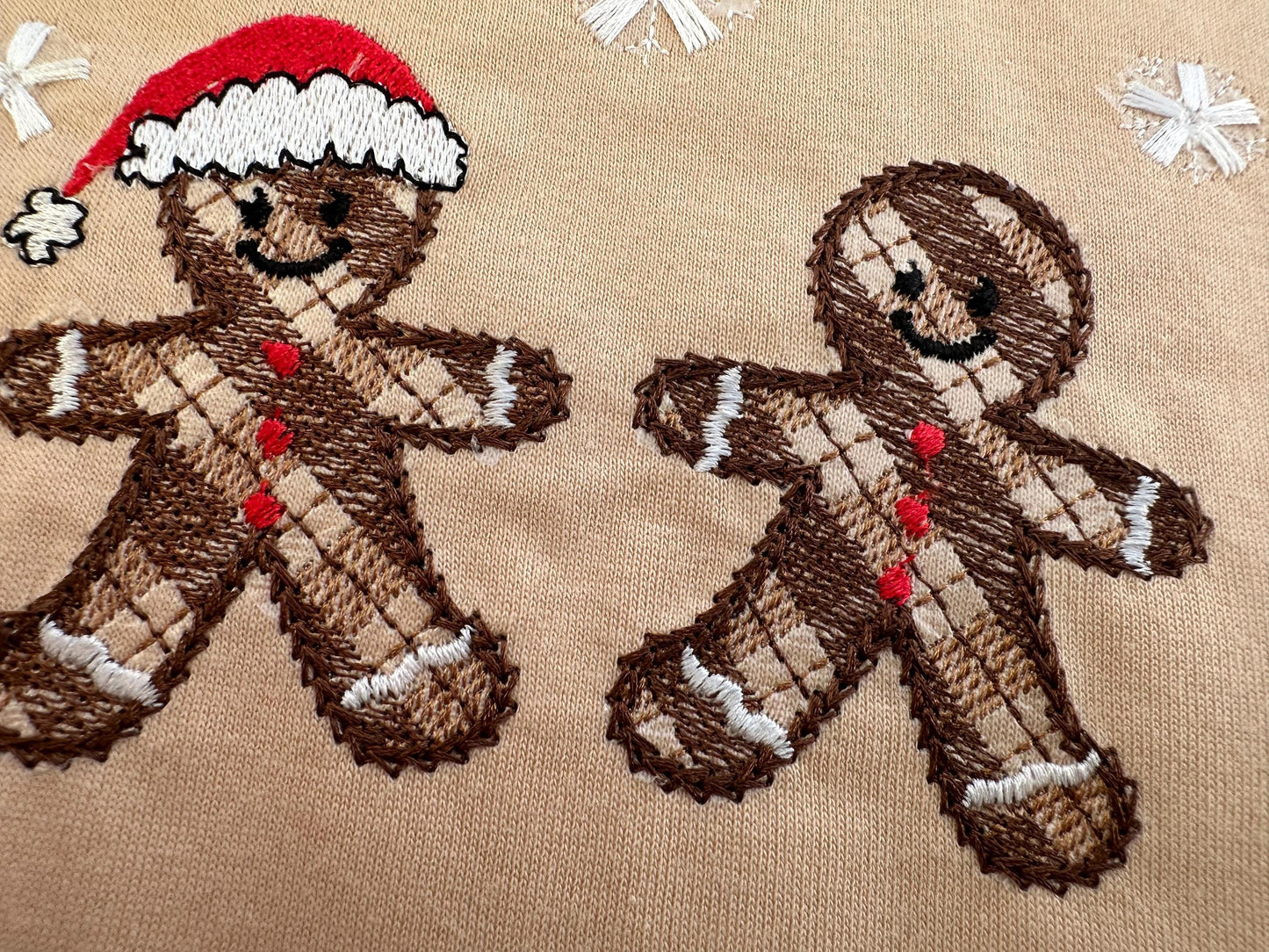 Cute Plaid Gingerbread Man 2 in a row