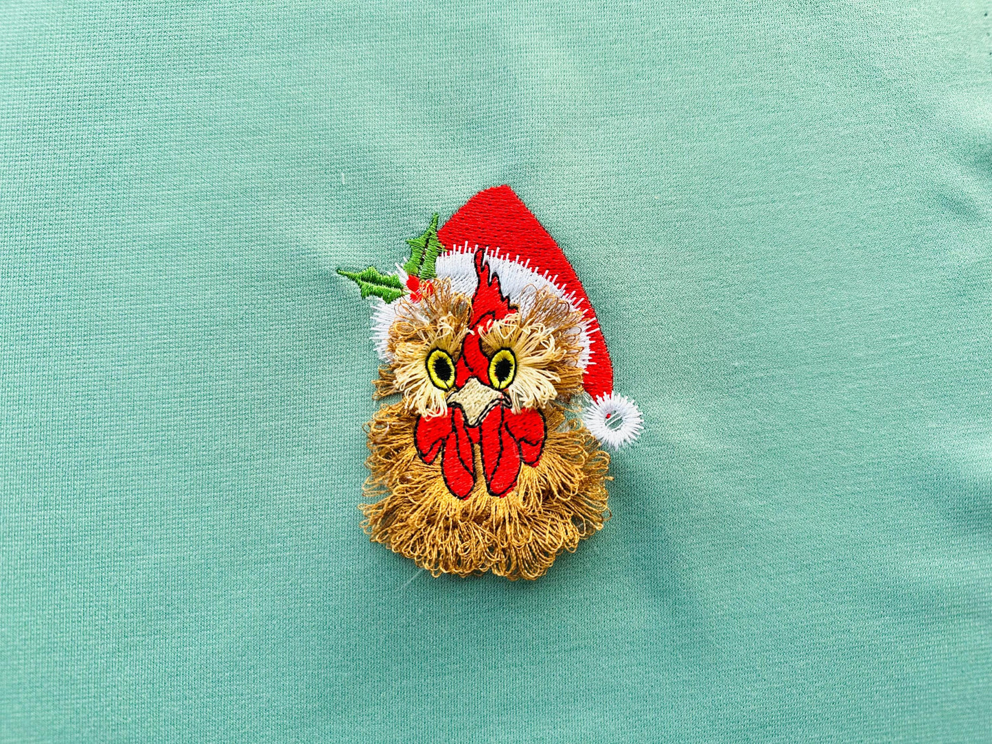 Awesome Fringed Chicken Santa