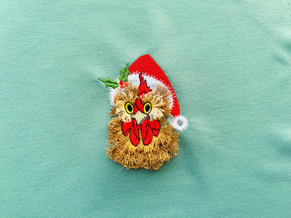 Awesome Fringed Chicken Santa