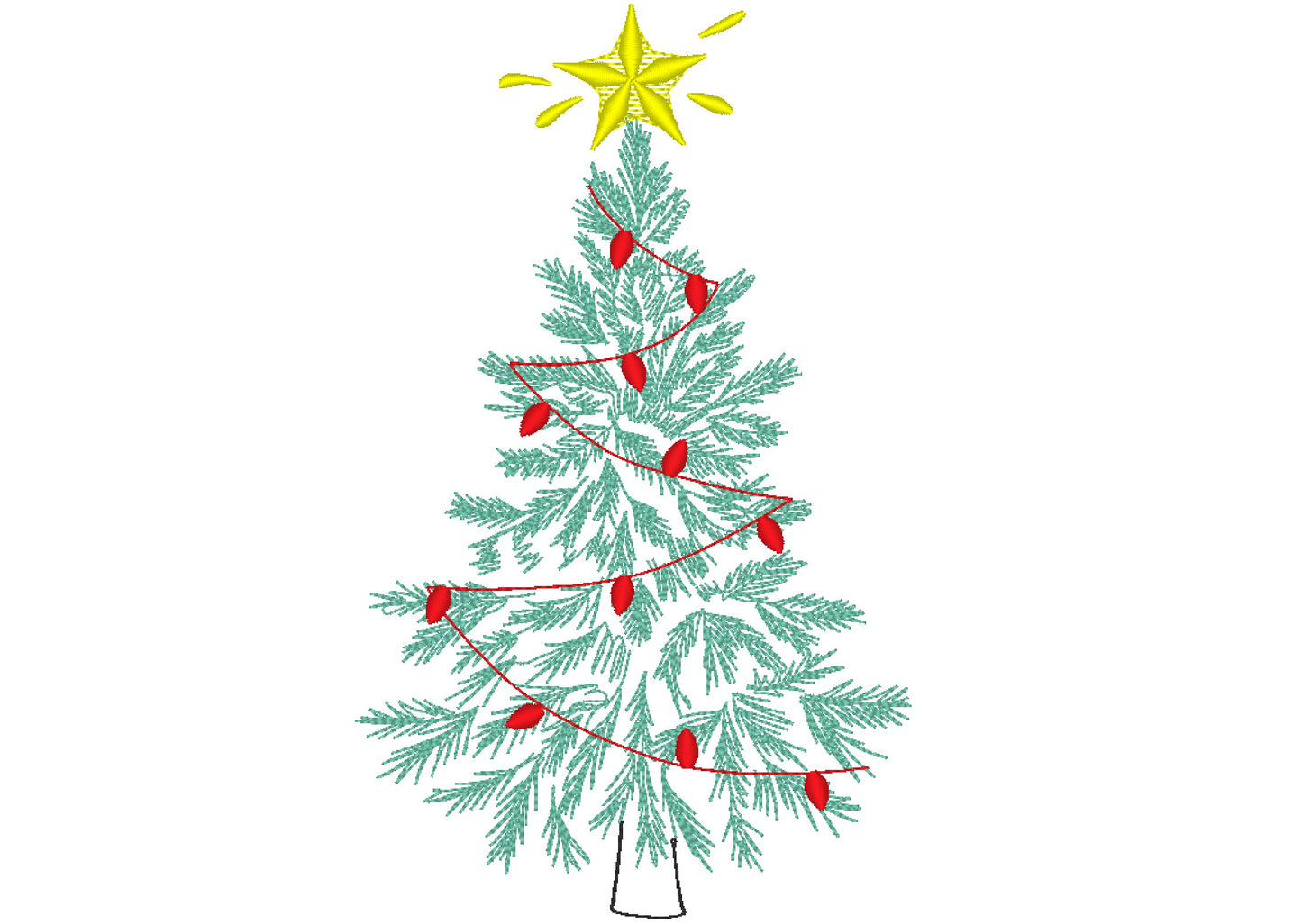 Vintage Old Fashioned Christmas Tree