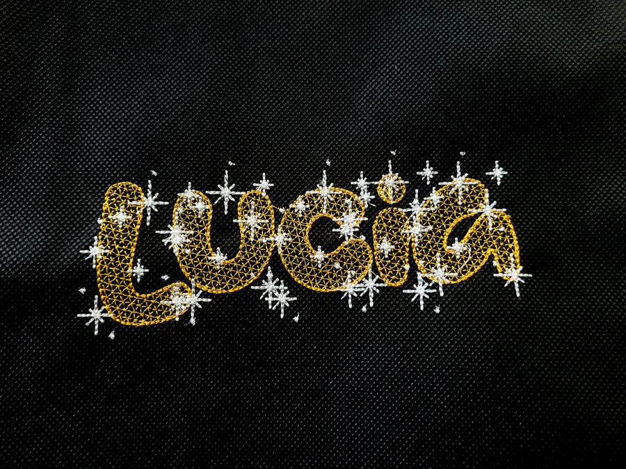 Sparkle Glitter Font Night Starry Sky