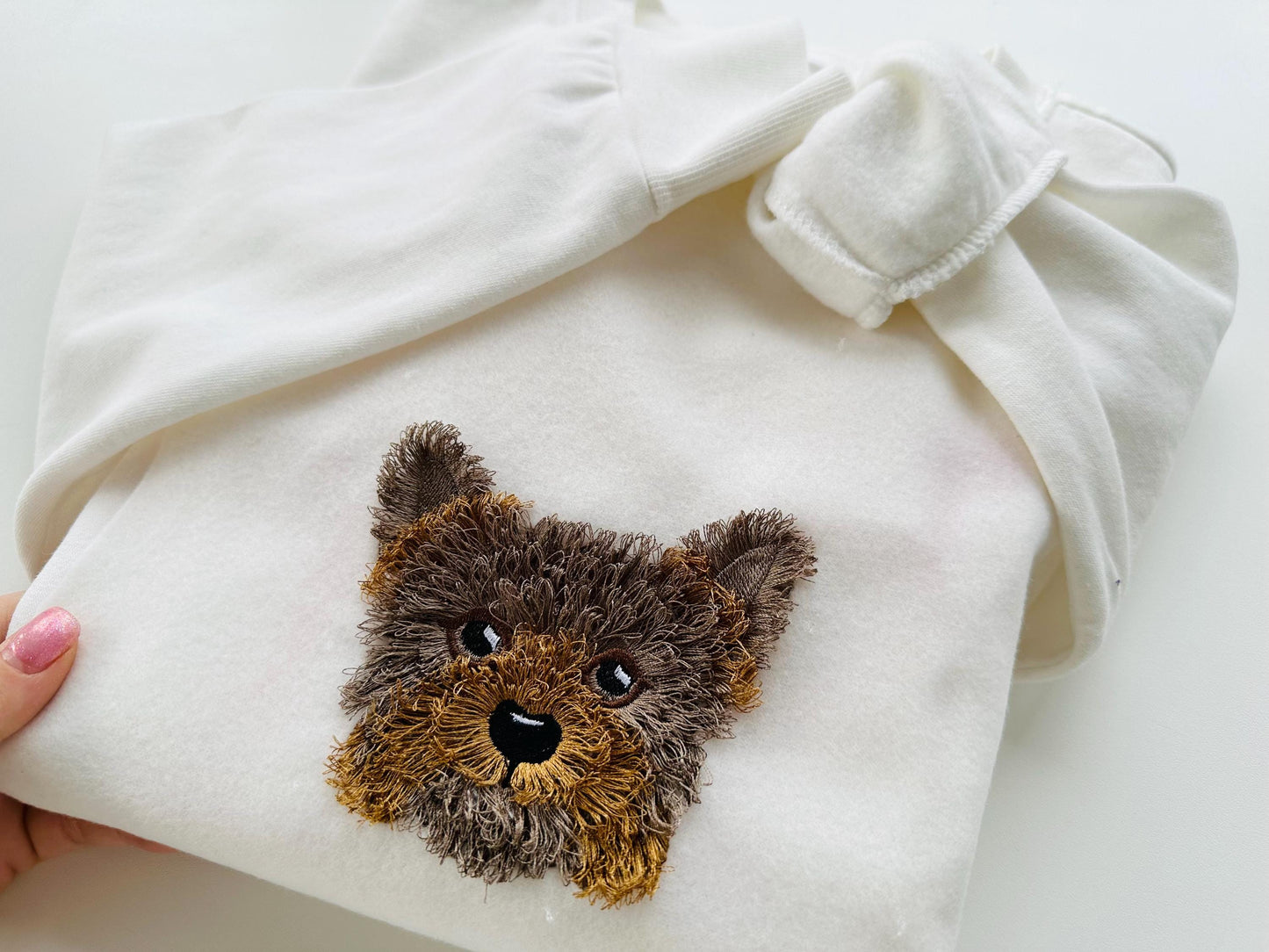 Fringed Little Puppy Yorkshire Terrier