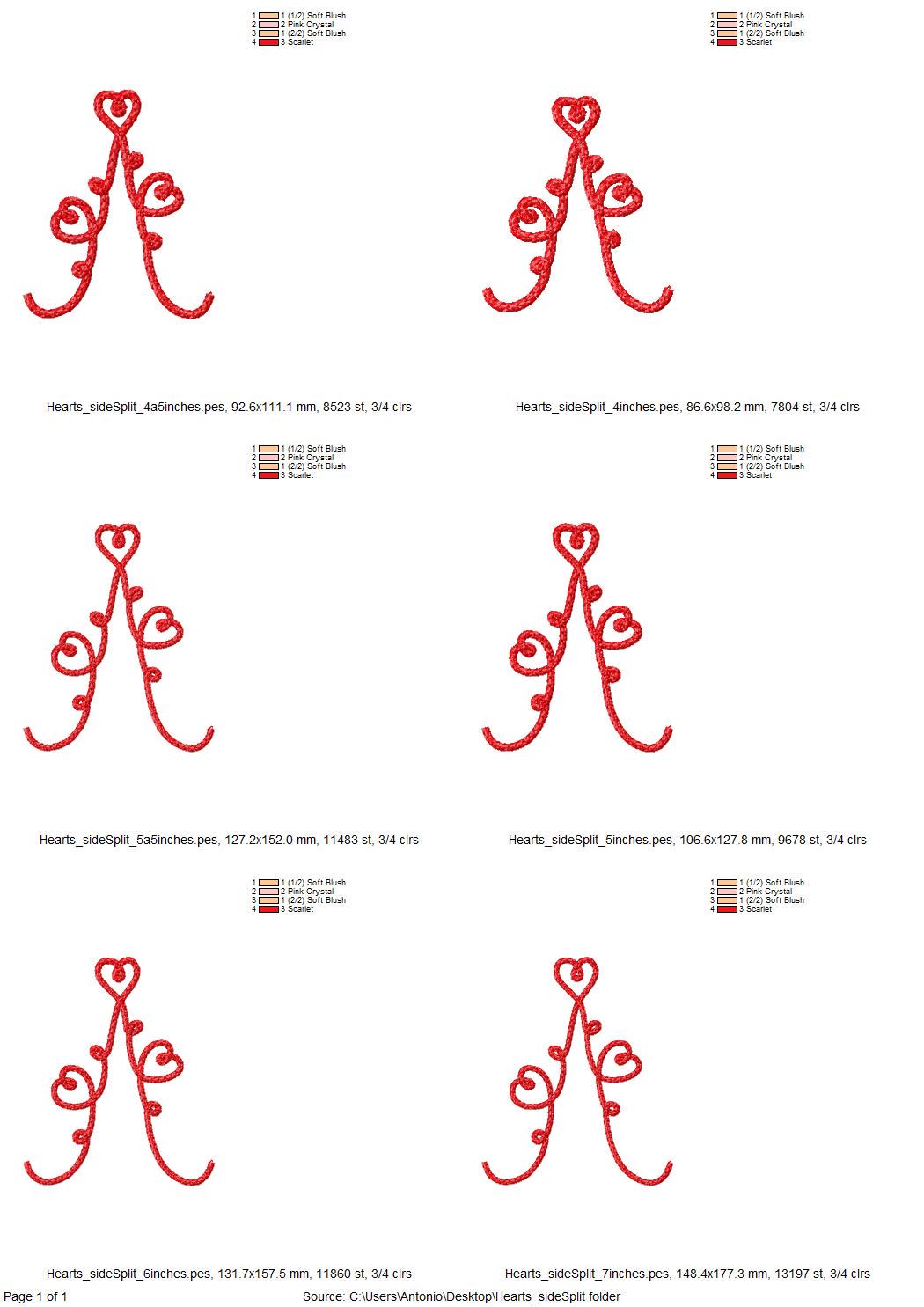 Heart Split Side Seam