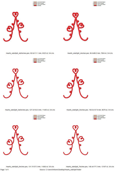 Heart Split Side Seam