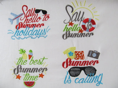Summer cute quotes, summertime holiday sayings, bath towel summer