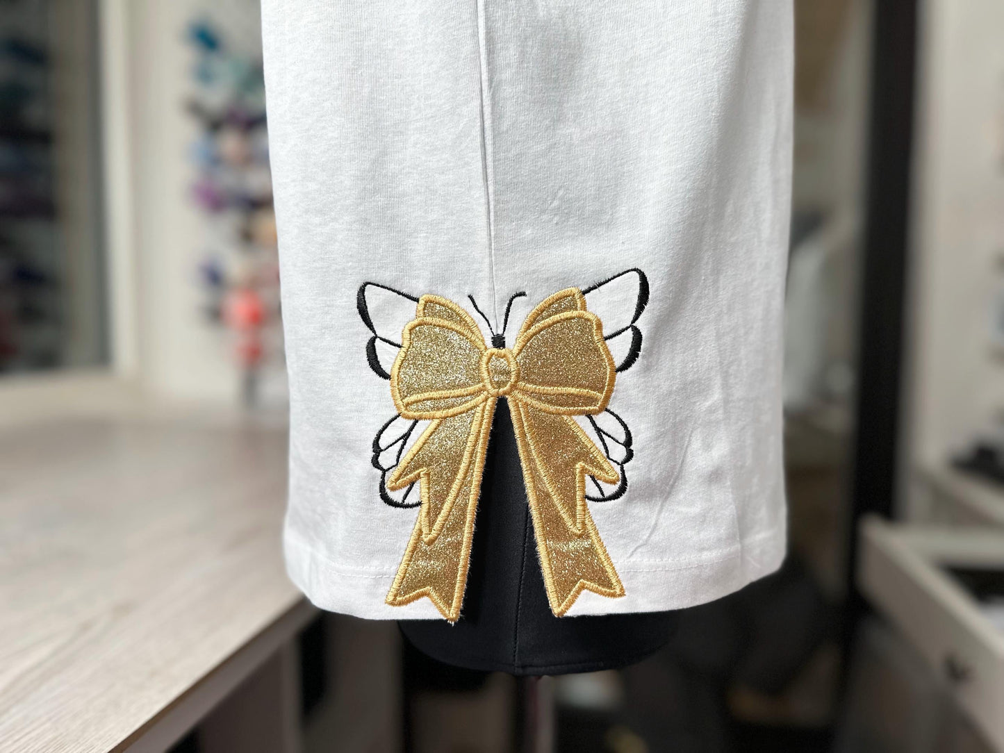 Butterfly And Bow Applique