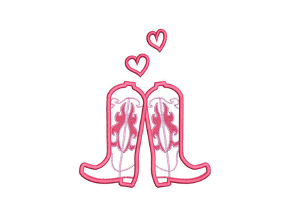 Valentine Heart Cowgirl Cowboy Boots