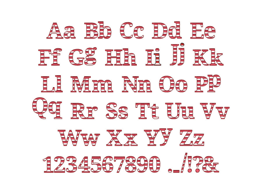 Only Stripes Block Font