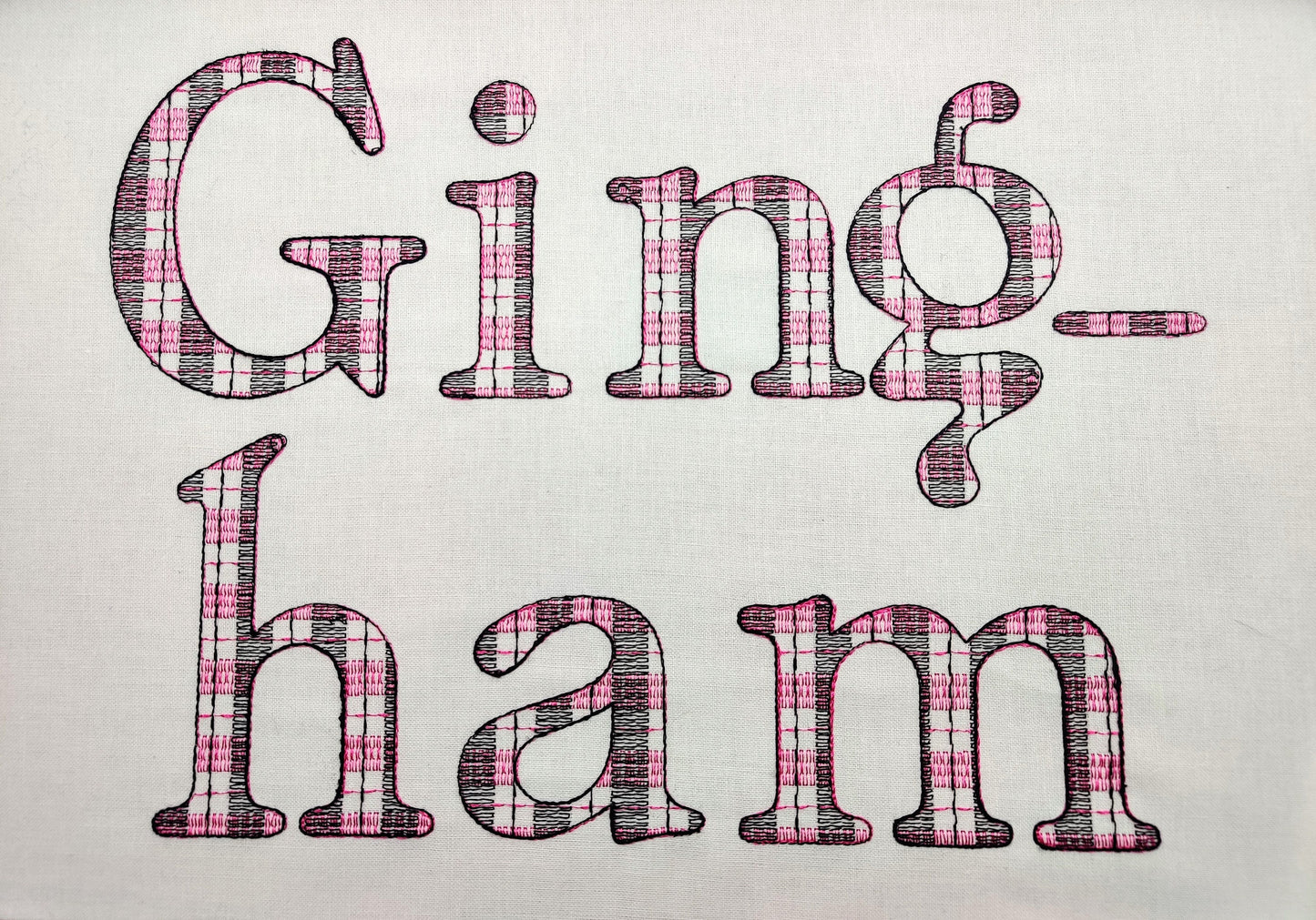 Buffalo Plaid Patterned Font Lake