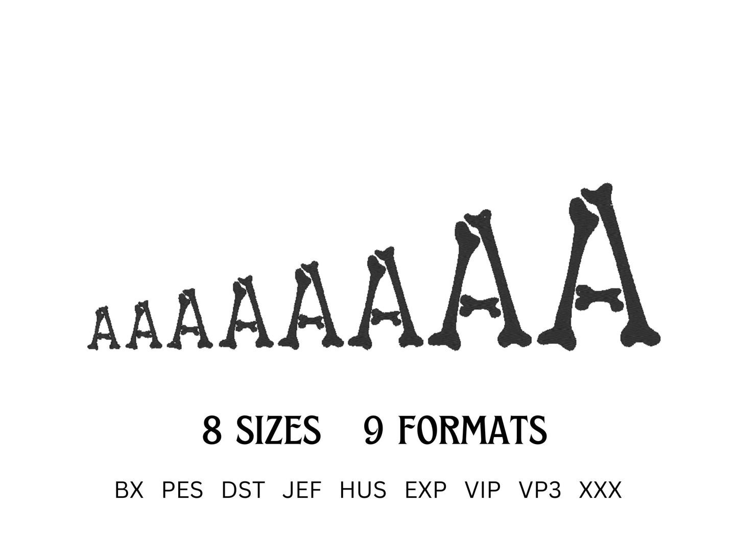 Halloween Spooky Bone Font