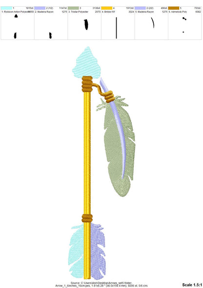 Single Arrow Set of 5