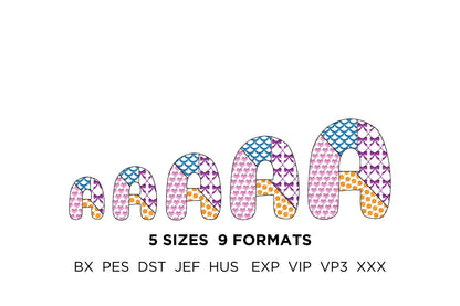 Patchwork Patterned Awesome Font