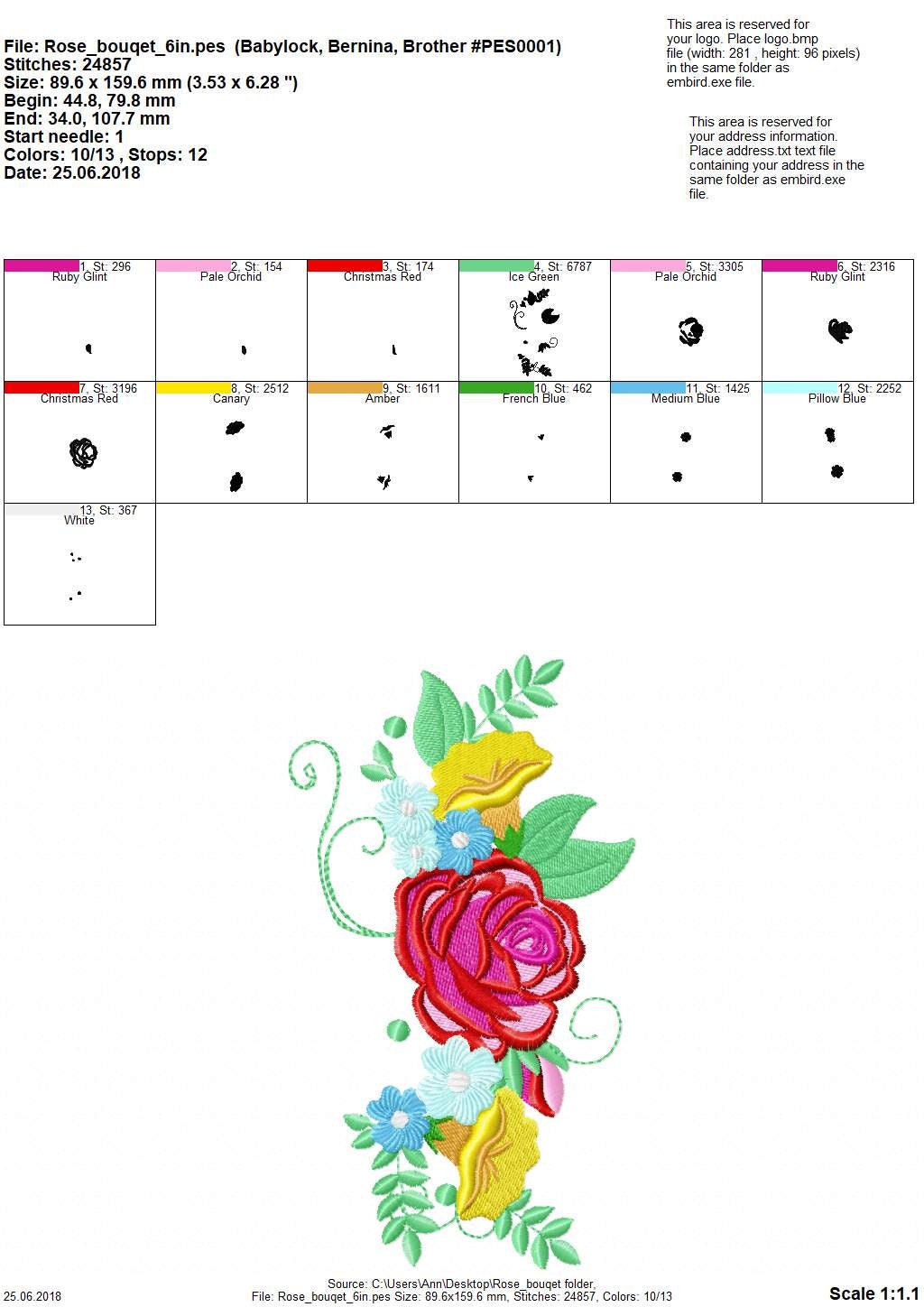 Shabby Chic Floral Rose Bouquet