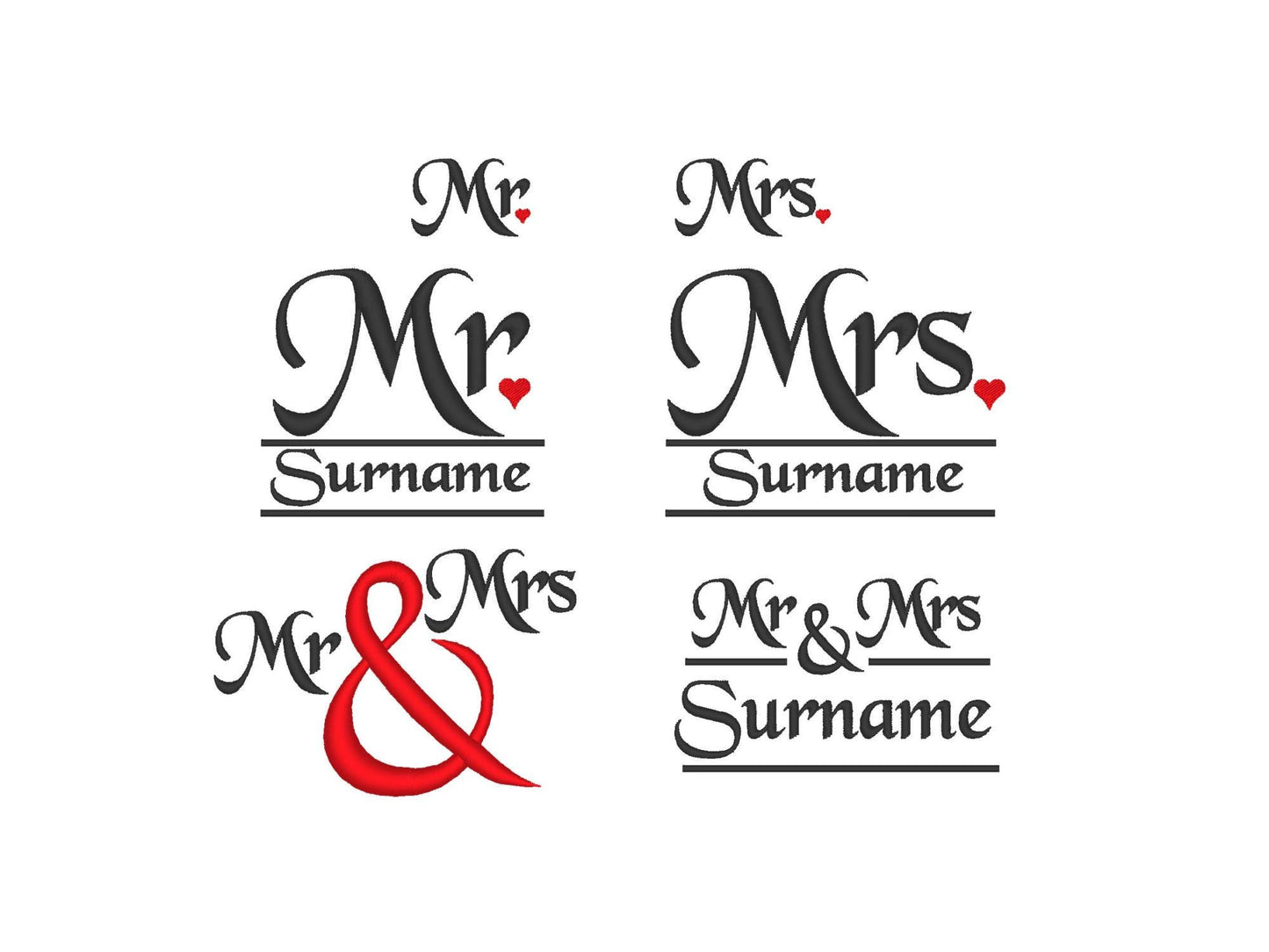 Mr And Mrs Wedding Monogram Frame