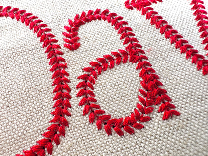 Baseball Stitch Block Varsity Font
