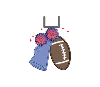 Cheerleader Fringed Pom Poms Football