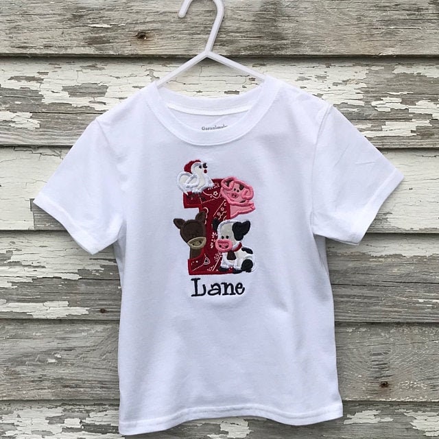 Farm Animals Birthday Number 1