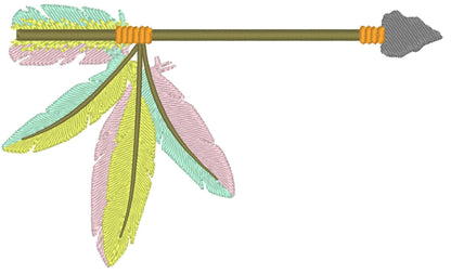 Arrow embroidery design