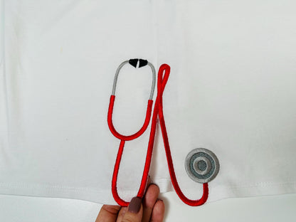 Therapist Medic Stethoscope Split Side Seam