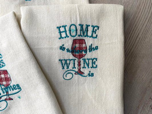 Wine Friends Dish Towel Set