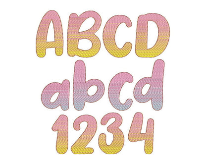 Sweet Iridescent Ombre Font