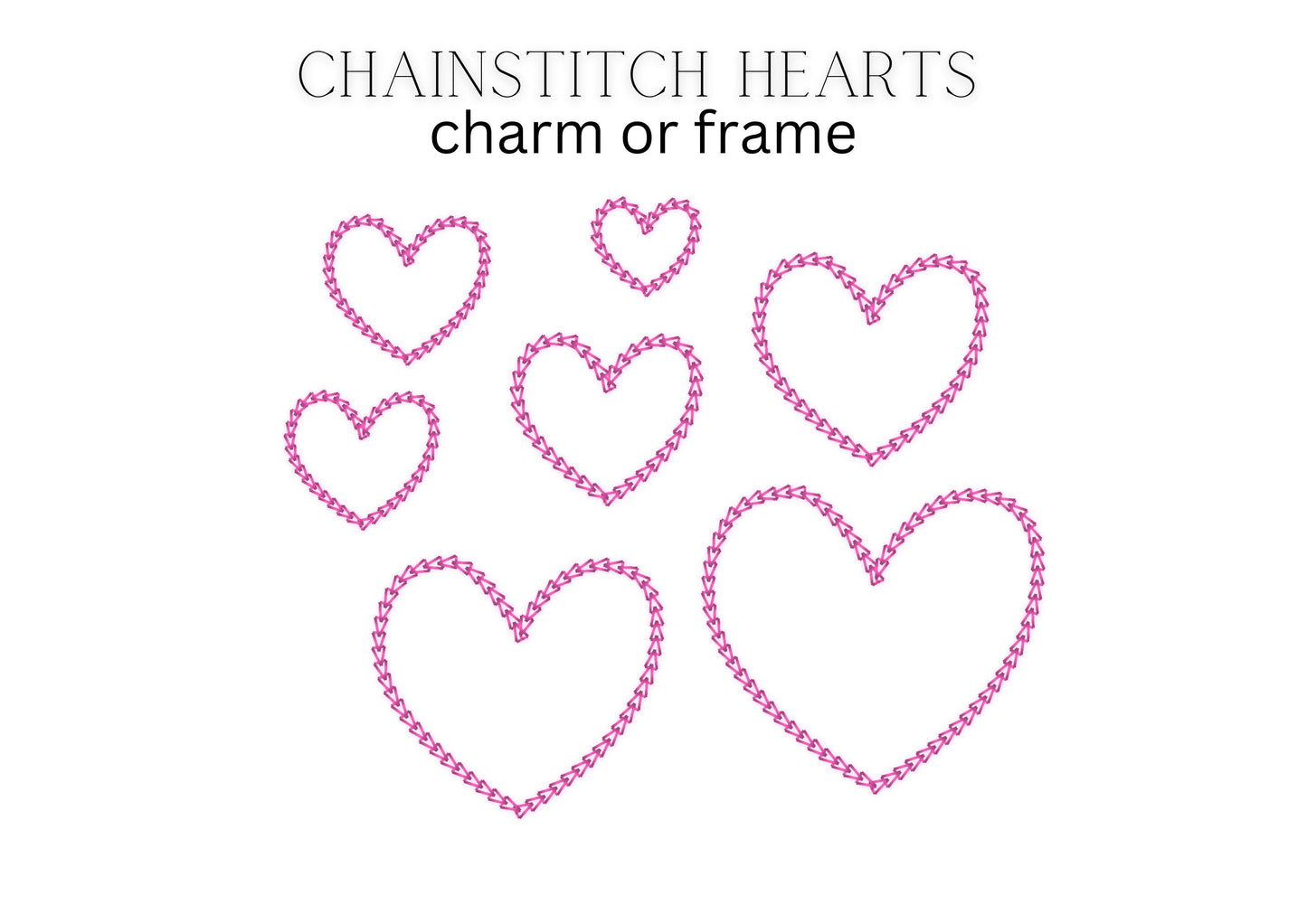 Quick Light Chain Stitch Heart
