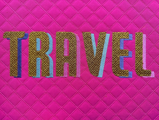 Glitter Shadow HTV vinyl Font