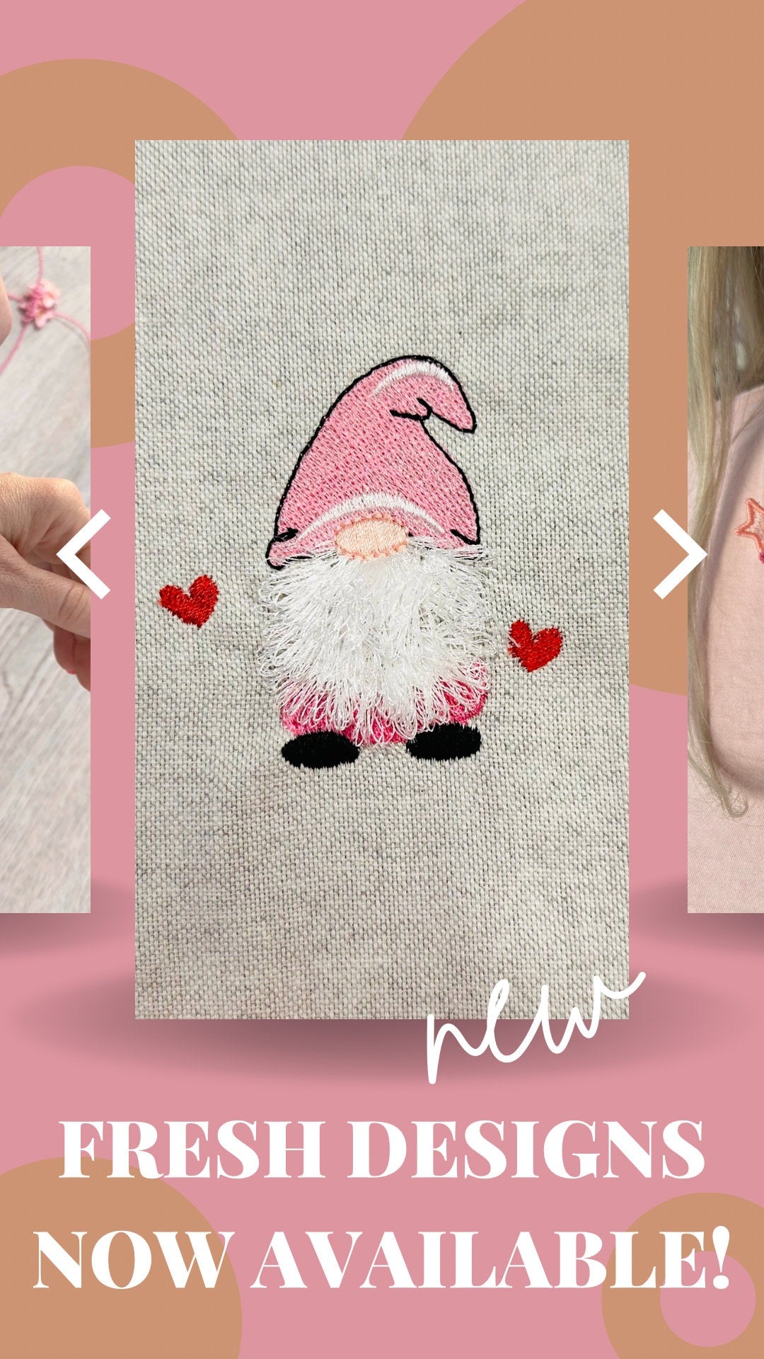 Single Mini Gnome Fringed Beard