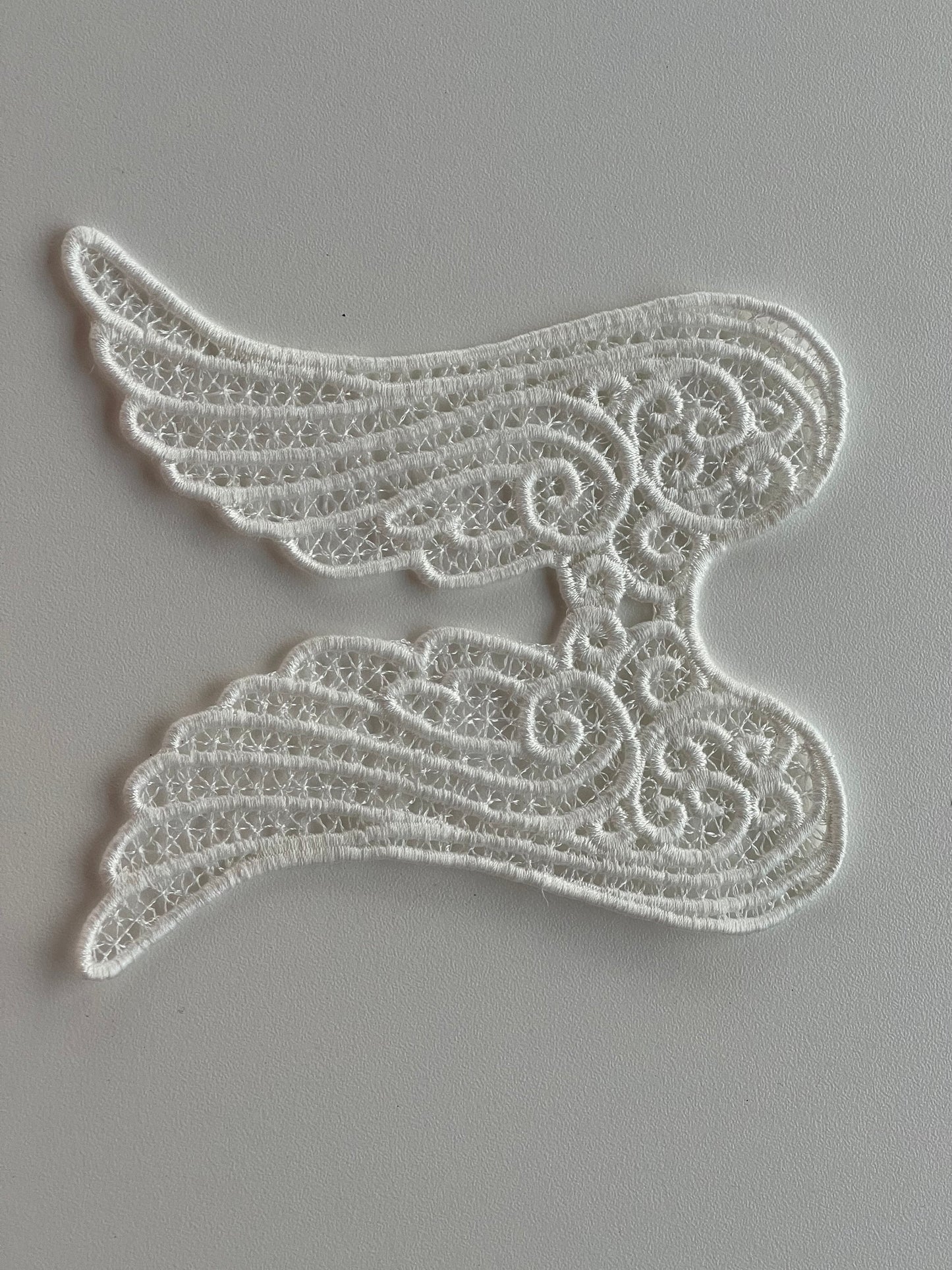 Monogram A-Z Name Angel Wings FSL with Bow Hanger Full Set Freestanding