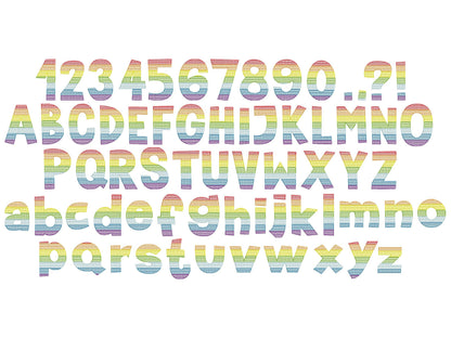 Rainbow Quick Sketch Fill Font