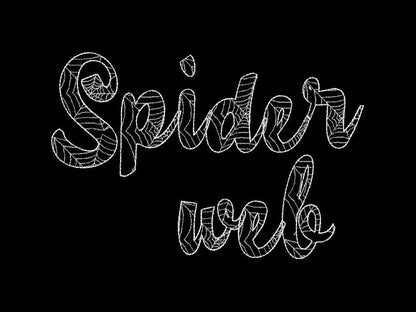 Spider Web Halloween Font