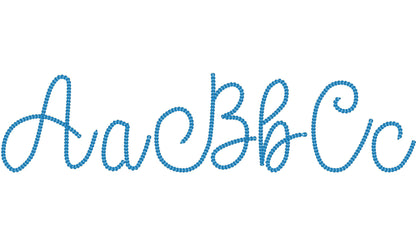 Bold Dense Chain Stitch Handwritten Font