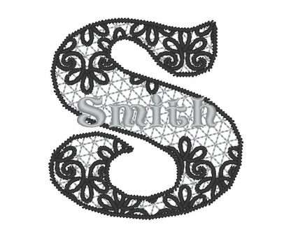 Lace Split Monogram Font