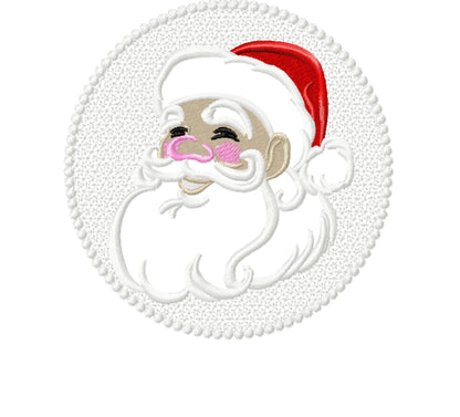 Embossed Santa for Terry Towel