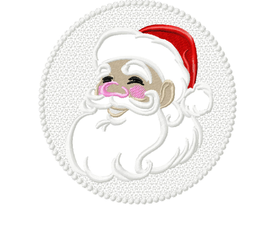 Embossed Santa for Terry Towel
