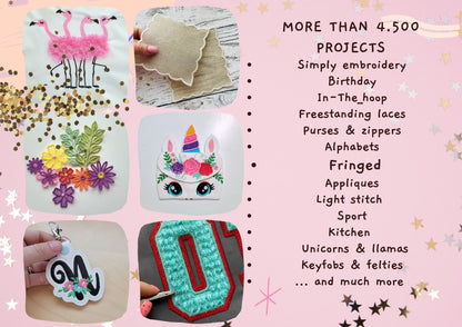 Primitive Quick light stitch Chain heart mini rainbow machine