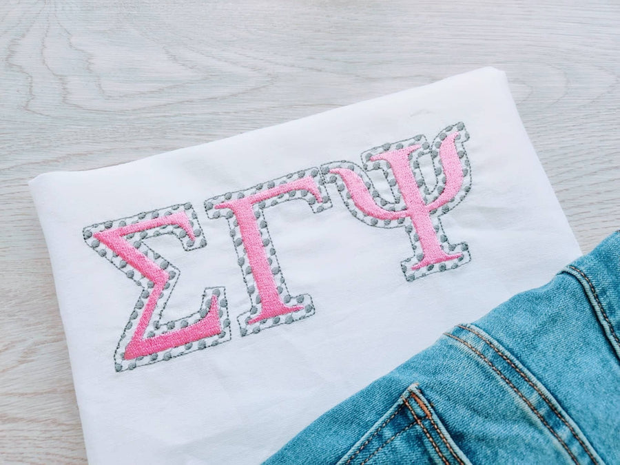 Polka Dot Classic Sororities Greek Font