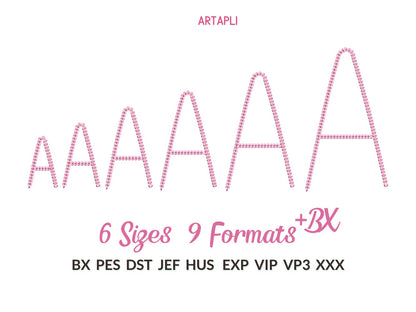 Bold Chain Stitch Font Jelly