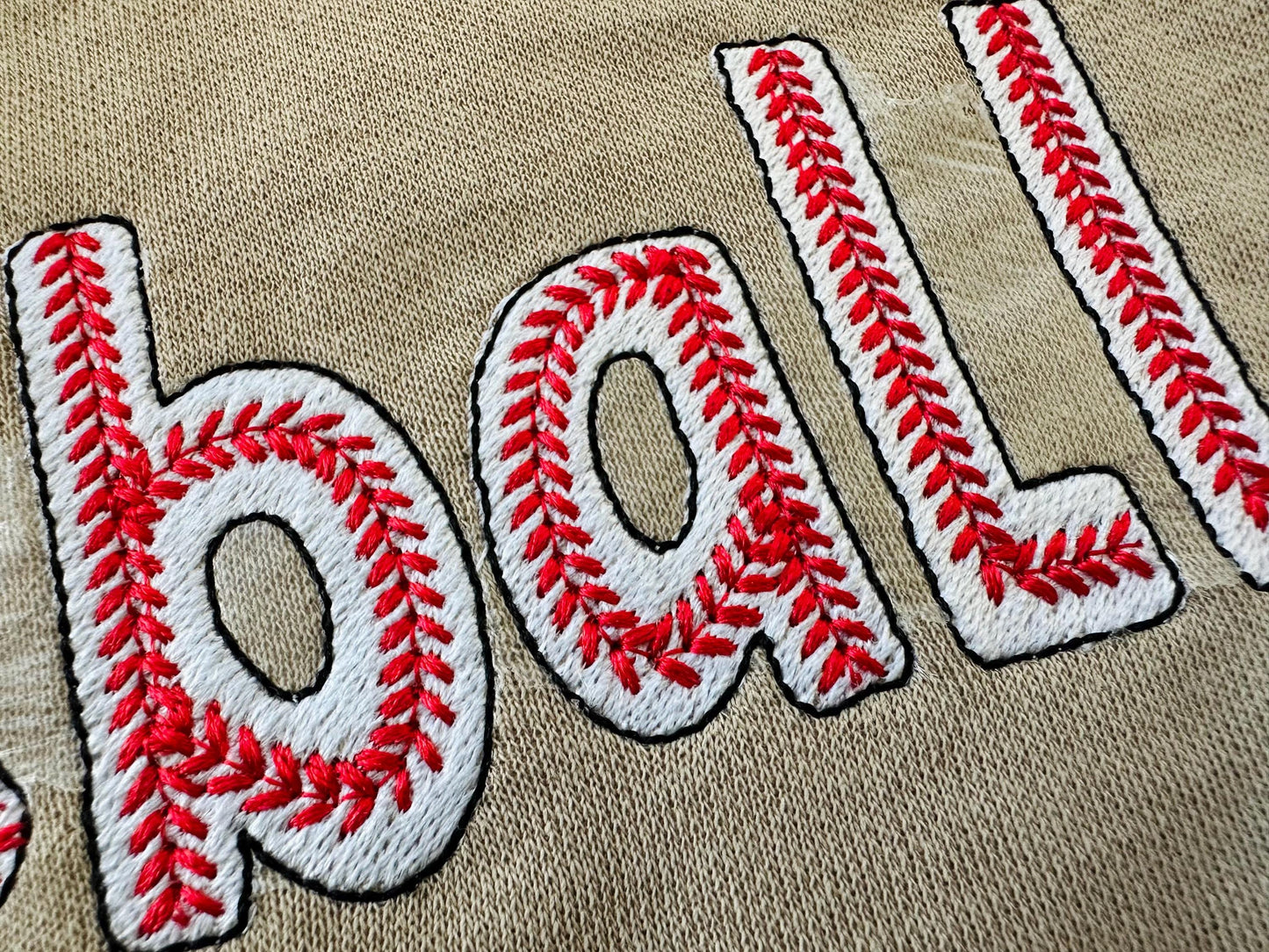 Baseball Fill Stitch Sports Font