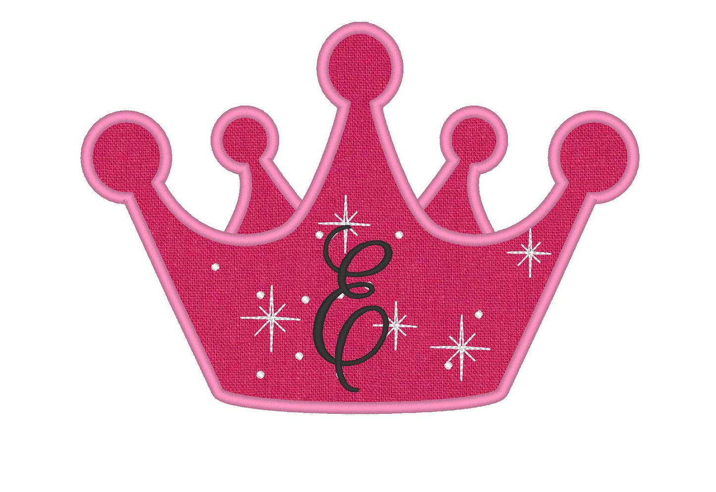 Little Princess Birthday Crown Applique