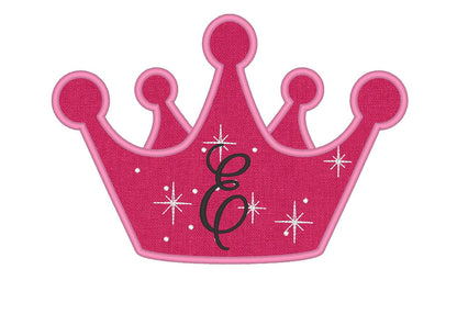 Little Princess Birthday Crown Applique